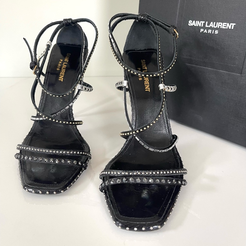 AUTHENTIC SAINT LAURENT STUDDED HEELS - Picture 7 of 11